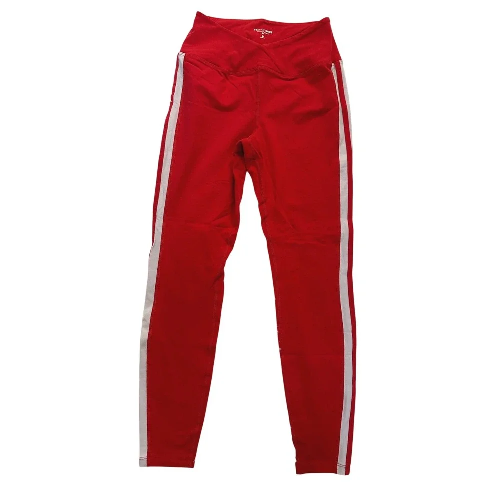 Year Of Ours Sport 7/8 Track Legging Red/White‎ size Medium